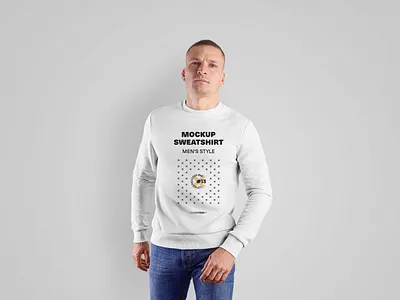 Free Realistic Men Sweatshirt Mockup design free mockup freebie freebies mock up mockup mockup design mockup psd psd mockup psd mockups