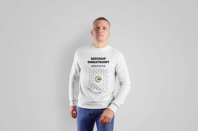 Free Realistic Men Sweatshirt Mockup design free mockup freebie freebies mock up mockup mockup design mockup psd psd mockup psd mockups
