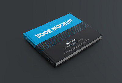 Free Landscape Book Hardcover Mockup free mockup freebie freebies mock up mockup mockup design mockup psd mockups psd mockup psd mockups