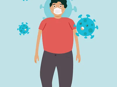 Corona Virus charactor corona coronavirus design icon illustration vector virus