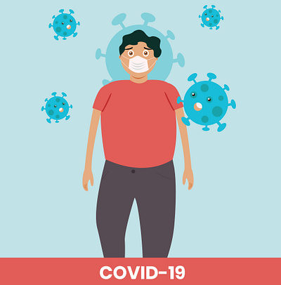 Corona Virus charactor corona coronavirus design icon illustration vector virus