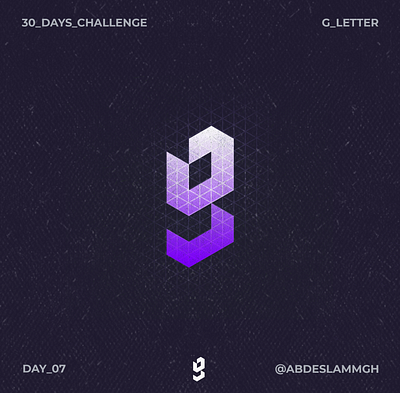 G1 30daychallenge 36daysoftype algeria brand design dz g isometric letter logo monogram typogaphy