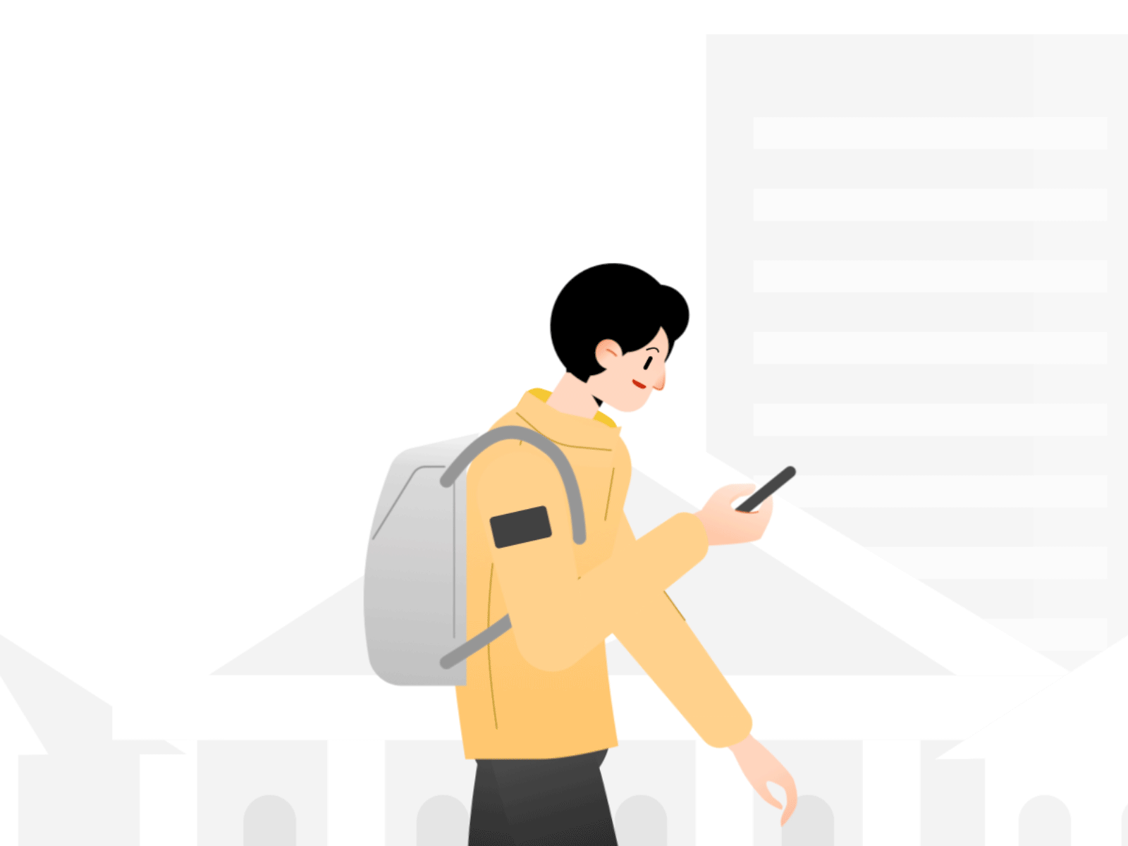 walking animation design illustration ui