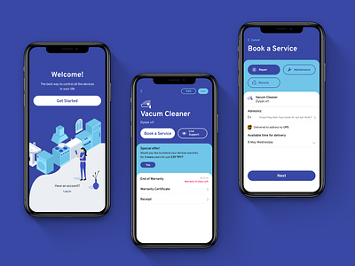 Home Services app app design branding clean delivery design ios mobile ui ux