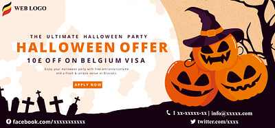 Halloween BANNER banner design branding design ui web