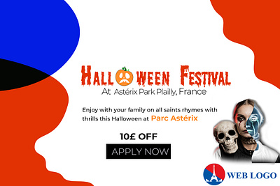 FRANCE HALLOWEN BANNER banner design design icon web website