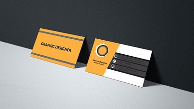Business Card Mock-Up business card design illustration vector