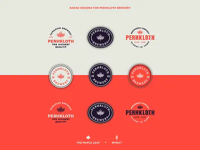 Perhkloth brewery branding. badge design badges branding exploration freelance logo logo design branding logodesign logos stickers typography vector