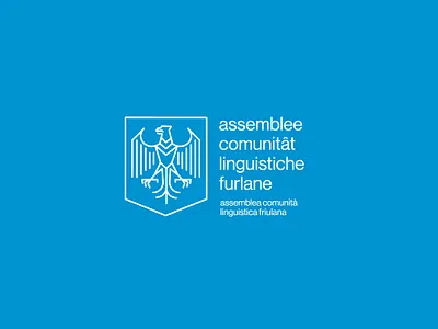 Logo for ACLIF – Assembly of Friulian language speakers art branding classic design eagle eagle logo helvetica icon illustration logo modern logo modernism outline icon outline logo typography vector