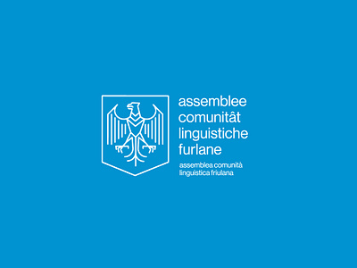 Logo for ACLIF – Assembly of Friulian language speakers art branding classic design eagle eagle logo helvetica icon illustration logo modern logo modernism outline icon outline logo typography vector