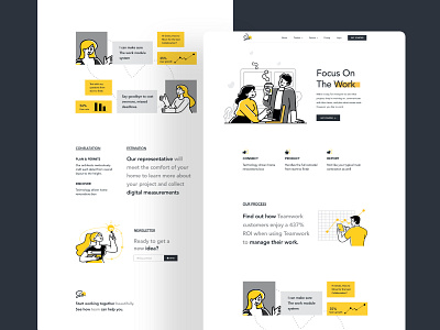 landing page exploration branding business character creative creative agency creative agency toronto design digital header illustration minimal trandy typography ui user experience userinterface ux web web application website