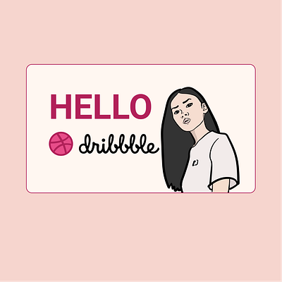 Hello dribbble adobe illustrator best best shot design dribbble figma first shot illustration illustrator minimal shot ui uidesign ux vector web web design