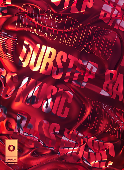 Gosmow - Poster 351 3d 3d art 3d artist cinema4d design everyday gradient gradient color octane poster art