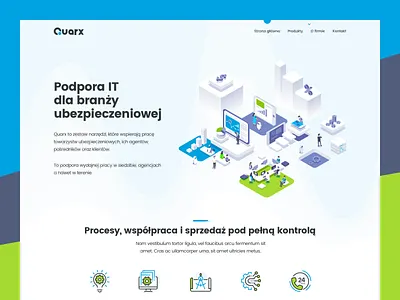Quarx landing page design illustration landing page ui ui design ux ux design ux ui design web design website