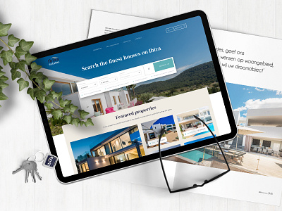 Ibiza Estates - redesign for Ibiza real estate broker clean corporate design design ibiza interfacedesign minimal real estate ui ux visual design