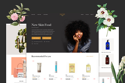 Luxe Nativ Indigenous Beauty and Wellbeing beauty design landingpage typography ui ux