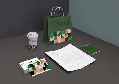 Venturi Coffee Packaging branding design flat illustration illustrator logo minimal