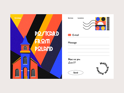 Envelope colors design illustration interface photography ui