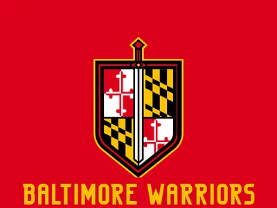 Baltimore Warriors Updated branding logo sportsbranding
