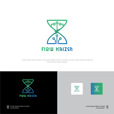 FLOW KAIZEN LOGO landing page logo a day logo animation logo design logo mark logodesign logodesigner logodesigners logodesignersclub logoground logomaker logos logotype