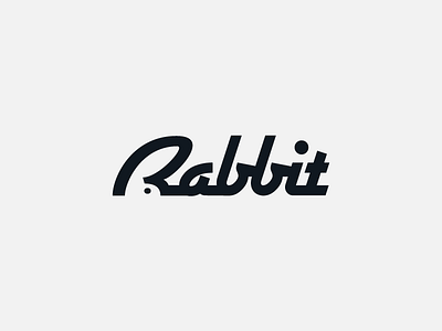 Rabbit animal logo creative design creative logo creative typography designinspiration fun with type funny logo inspiration logo logo design logo designer negative space negative space logo rabbit semantic typography typography