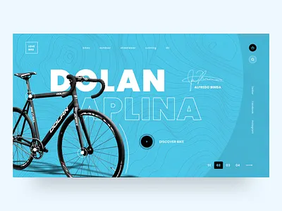 UI Design - Love Bike Web Concept app bicycle bike design designer illustration logo sketch typography ui ux vector