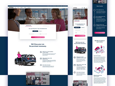 AutoNation | Landing Page adobexd landing page design responsive design uidesign uxdesign webdesign