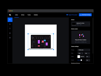 Animockup — Animated Mockup Maker after effects animated animatedgif dark dark ui design design tools editor figma gif mockup tool ui webapp website