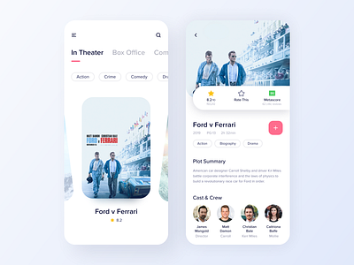 Movie App [Free] 2020 trend android app app design app screen clean app design entertaiment app free app design freebie ios app iphone app material app design minimal app design mobile app design mobile design movie app ticket booking app trending design ui design ux design