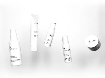 Le Pragma, 5 Step Skincare System algae black and white cbd cleanser cream extract face hemp oil serum skincare