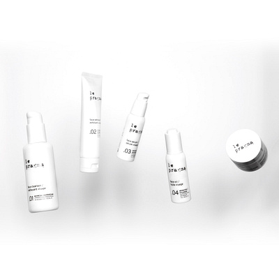 Le Pragma, 5 Step Skincare System algae black and white cbd cleanser cream extract face hemp oil serum skincare