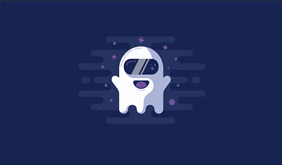 Ghostronaut astronaut ghost illustration space vector