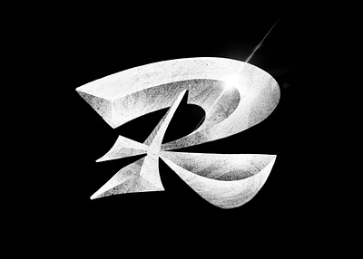 Letter R 36days r 36daysoftype 36daysoftype07 calligraphy customtype lettering logo logotype texture type typemate typography