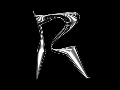 36 Days of Type - R 36dayoftype 36daysoftype 36daysoftype07 c4d clean illustration letter logo minimal monochrome redshift typography