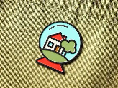 Life Pro Tip #2: Stay Home Y'all color concept design enamel enamelpin globe graphic house pin quarantine self quarantine stayathome stayhome
