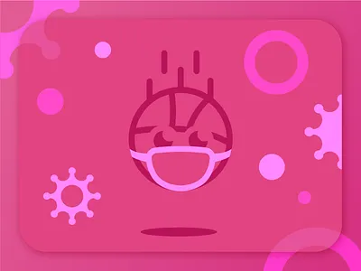 Hello Dribbble corona covid19 dribbble invite flat health icon illustration logo mask stayhome vector virus work from home