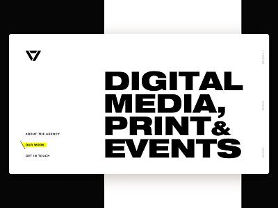 Agency Website for Backslash Seven agency design backslash black white design agency event agency jobs media portfolio seven team typographic webdesign