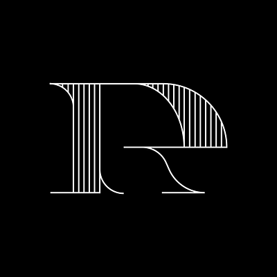 36 days of type - r 36daysoftype 36daysoftype07 emblem foundry illustrator letter r lettermark logo logodesign luxury modernism monogram monoline type type design typography vector