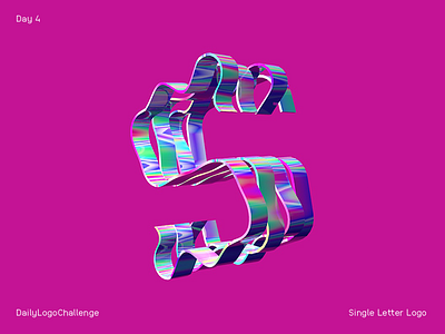 Single Letter Logo dailylogochallenge 3d c4d cinema4d dailylogochallenge letters logo type