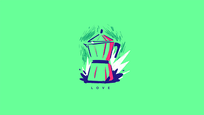 Love, skull and coffee! 2danimation animation coffee graphic design motion graphics skull