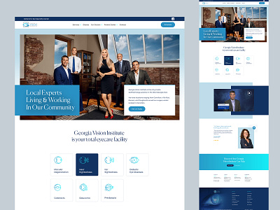 Modern & Professional Eyecare Website Design clinic website design doctor website eye care eye care website graphic design healthcare website landing page medical design medical website mockup mockup design modern design responsive website ui ux web design website website redesign wellness website wordpress