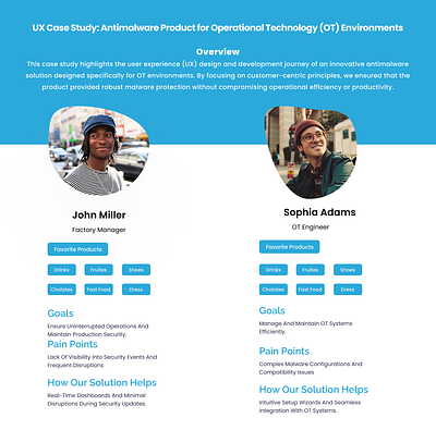 UX Case Study Antimalware Product Operational Technology case study figma prototype ui uidesign uiux user experience user interface ux ux case study