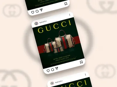 GUCCI Poster Design bag creatives bag designs branding creative design creatives design digital marketing graphic design gucci creatives illustration poster poster design social media post ui