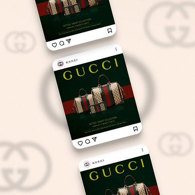 GUCCI Poster Design bag creatives bag designs branding creative design creatives design digital marketing graphic design gucci creatives illustration poster poster design social media post ui