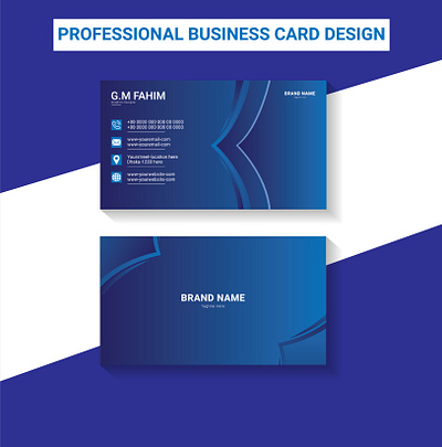 Professional Business Card Design brochure business card card flyer id card illustrator photoshop poster