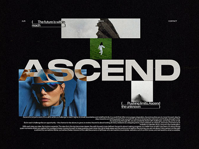 ASCEND animation art brand design digital editorial grid layout motion swiss typography web