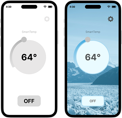 Thermostat App app figma thermostat ui ui design uiux ux ux design