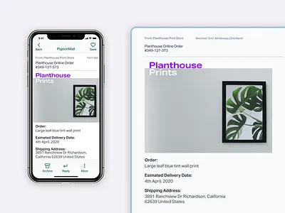 Daily UI Day #017: Email Receipt && Email Client dailyui email ios layout ui