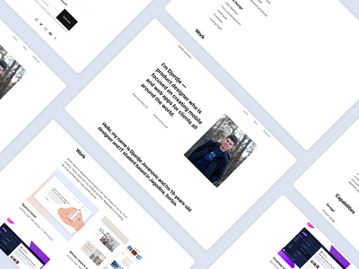 Personal site redesign creative design front end minimalist one page personal product design site ui uiux ux web design webdesign website website design