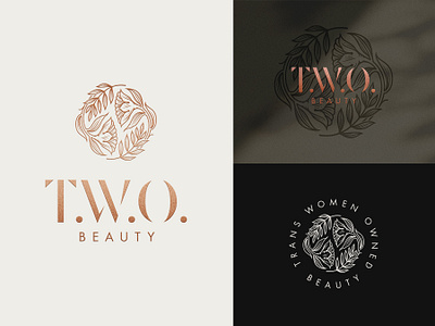 T.W.O. Beauty beauty logo beauty product brand identity branding cosmetic branding cosmetic logo design graphic design identity design illustration illustrator linework logo logodesign logomark logotype makeup brand type typography